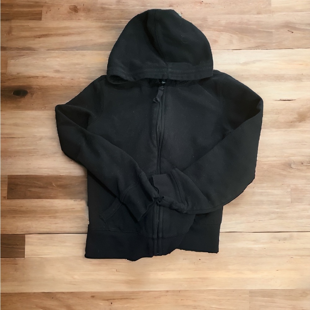 Gap Kids Navy Zip Up Hooded Sweatshirt Jacket Large 10 Girls Youth
